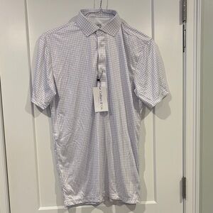 NEW Collars & Co Mens Semi Spread Polo Shirt Medium